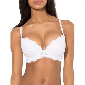 Smart & Sexy White Lace Sexy Cleavage Bra